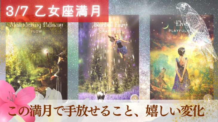 【3/7乙女座満月】いよいよ調整完了❣️強力なエネルギーに乗って上昇、本当に欲しかったものに気付けそう👑タロット＆オラクル＆ルノルマン