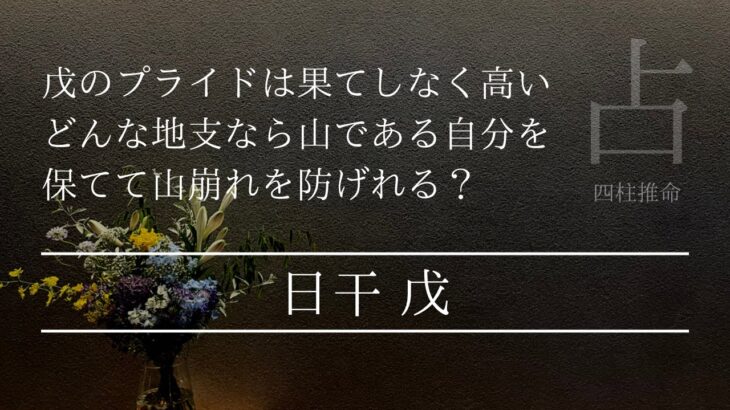 朋冲によって戊は崩れてしまうのか？四墓に支えらる戊の性格