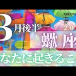 蠍座♏️ 【3月後半あなたに起きること】2023　ココママの個人鑑定級！当たる！！タロット占い🔮