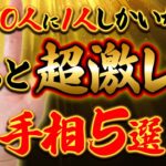 とんでもない奇跡が訪れる…ごく一部の人だけが持つ珍しい手相5選【手相占い】