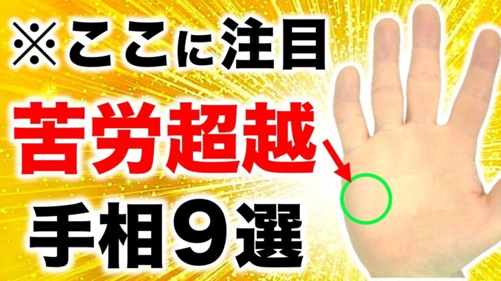 【手相】苦労が報われる以上の革命成功！第二火星丘手相９選