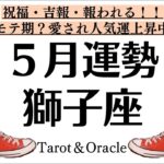 何この強運？祝福！吉報！笑っちゃうくらい幸福と喜びで溢れる獅子座の５月全体運勢♌️仕事恋愛周囲からの印象や評価[個人鑑定級タロット]