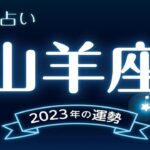 山羊座（やぎ座）2023年の運勢｜全体運・恋愛運・仕事運・金運など完全紹介！💗12星座占い💗