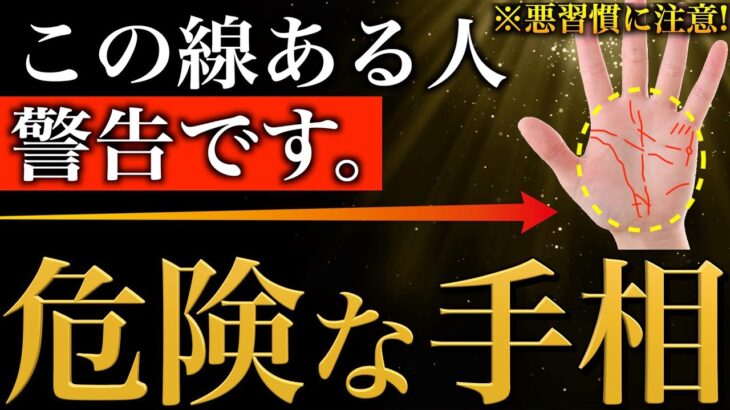 【手相占い】手相にあらわれる悪い習慣14選【あったらやばい手相】