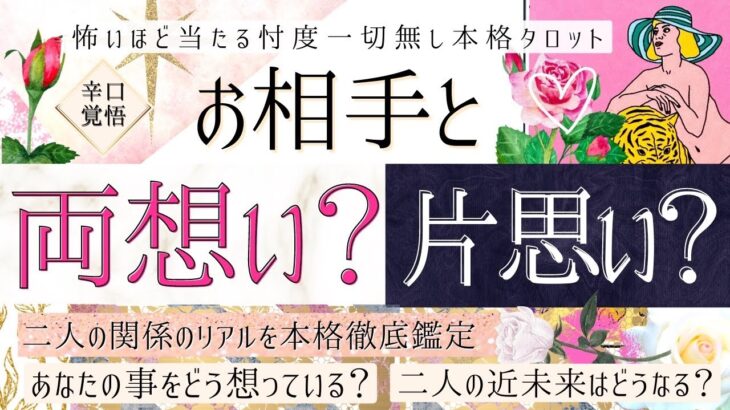 【💏な選択肢は１つだけ💓】両想い？片思い？❤️お相手の気持ち【辛口覚悟💓有料鑑定級】忖度一切無し、本格鑑定