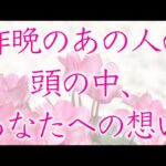 【恋愛】昨晩のあの人の頭の中    あなたへの想い🦋🌼💕【タロットオラクルルノルマンリーディング】