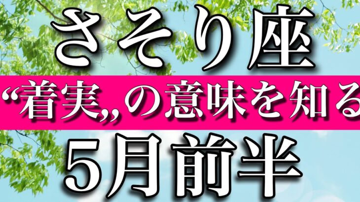 さそり座♏︎5月前半　「着実」の意味を知る時　early May 2023