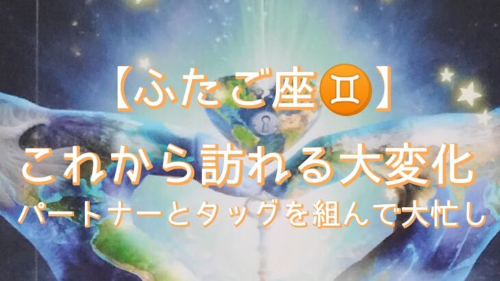 【ふたご座♊】〜これから訪れる大変化〜パートナーとタッグを組んで大忙し