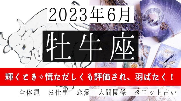 🌈おうし座♉2023年6月 │全体運・恋愛・仕事・人間関係 テーマ別タロットリーディング