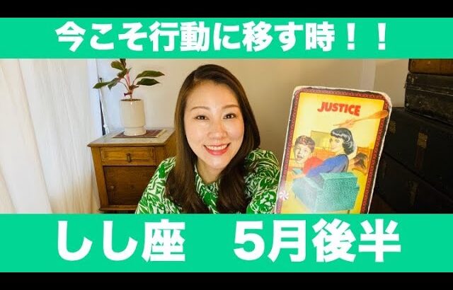 しし座♌️5月後半🔮今こそ行動に移す時！！一歩踏み出す勇気が成功を掴む！！