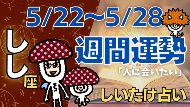 【獅子座】しいたけ占い/2023年5月22日〜5月28日/今週の運勢【ゆっくり解説】