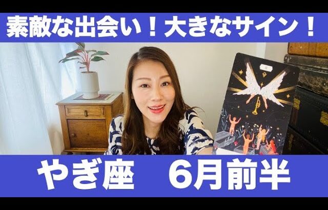 やぎ座♑️6月前半🔮素敵な出会い！そして大きなサイン！知性やスキルを武器に進んでください！