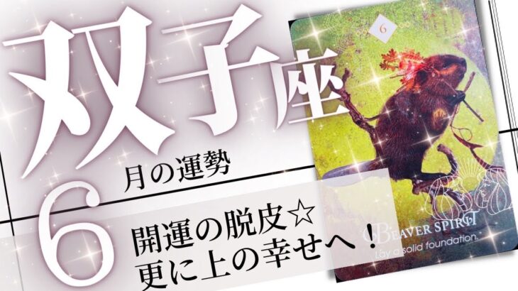 双子座♊️2023年6月の運勢🌈運の生まれ変わり✨✨今までの全てが報われる💖癒しと気付きのタロット占い🔮