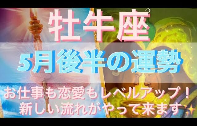 牡牛座♉️さん⭐️5月後半の運勢🔮お仕事も恋愛もレベルアップ‼️新しい流れがやって来ます✨タロット占い⭐️