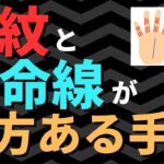 【手相占い】俵紋と運命線の両方がある手相！お金を稼げる運は高まる！