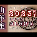 2023下半期♑️山羊座🌟自己解放。自由を受け入れてください。しあわせを選ぶのは自分の意志。🌟しあわせになる力を引きだすタロットセラピー