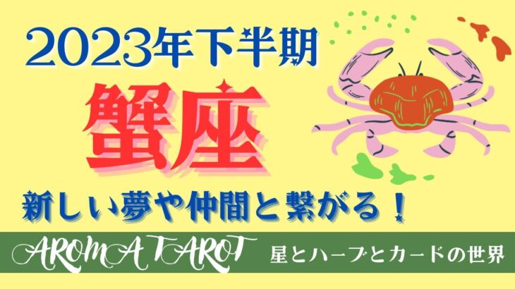 【かに座】未来への希望を見出す🕊✨内側からの目覚めと解放❤️‍🔥2023年下半期の運勢♋️星とカードからのメッセージ💫仕事・対人関係・お金【タロット＋オラクルカード】カードリーディング