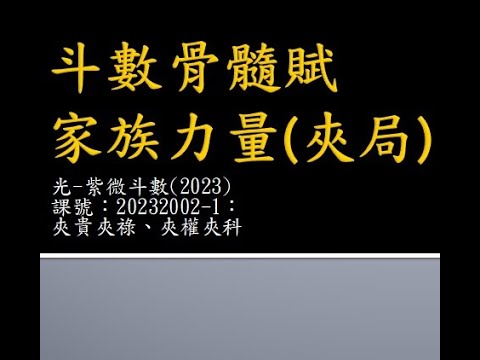 (紫微斗數)斗數骨髓賦-2.1.夾局—夾貴夾祿、夾權夾科