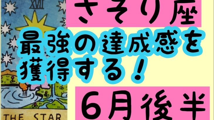 【6月後半の運勢】蠍座　最強の達成感を獲得！超細密✨怖いほど当たるかも知れない😇#星座別#タロットリーディング#蠍座