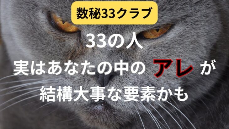 【数秘33クラブ】33の人がしんどいとき注目して見て欲しいのはあの数字でした。