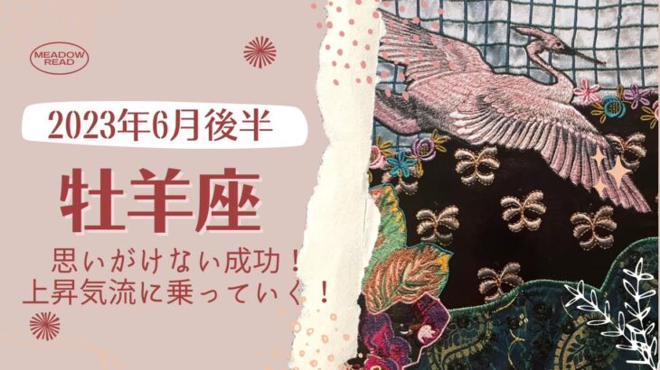 【牡羊座】2023年6月後半〜思いがけない成功！上昇気流に乗っていく！〜無意識を書き換えるタロット〜