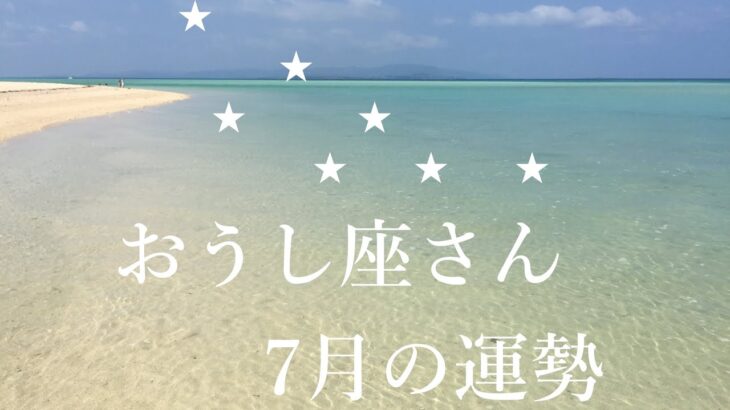 おうし座さん🏄‍♂️7月の運勢🐬⭐️