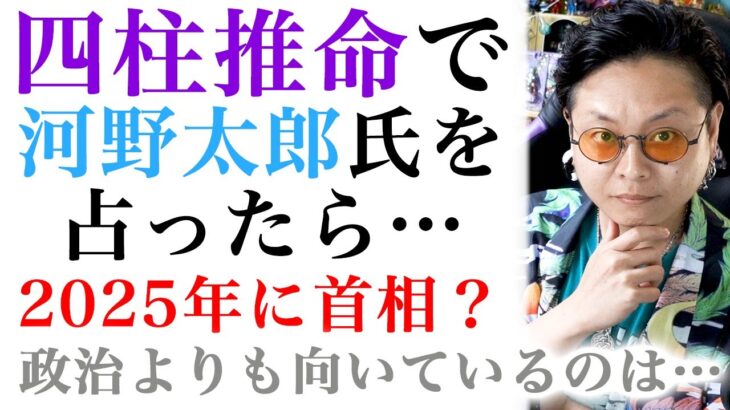 【DAY311】河野太郎氏を四柱推命で占いました