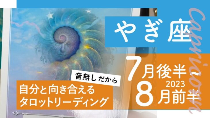 【やぎ座】静かだけど確かな時★2023年7月後半から8月前半★タロットリーディング★【音声なし】【山羊座】