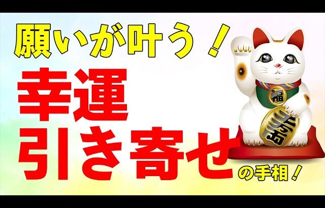 幸運が押し寄せる！　３○歳女性に出ていた、20年に１度の幸運引き寄せの手相！【ニシタニショーVol.144】手相家　西谷泰人