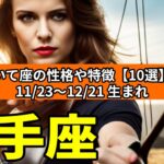 いて座の性格や特徴【10選】11/23〜12/21 生まれ