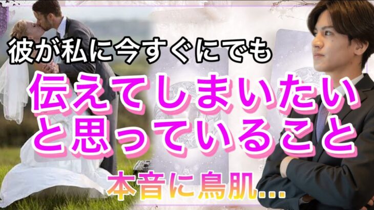 彼が今すぐにでも私に伝えてしまいたい事💛準備はできました？！彼の今の本音と思考を徹底解明【タロット王子の恋愛占い🤴🏼】彼の本音を関西弁でお届け❤️【少し辛口もあり。】 衝撃の結果に鳥肌でした…