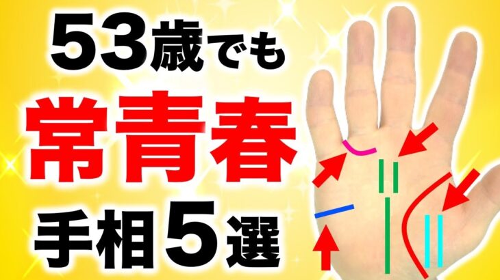 【手相】５０歳を超えても思春期！常に青春手相５選