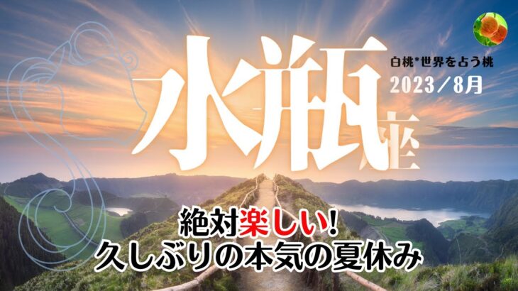 水瓶座♒2023年8月★絶対楽しい!久しぶりの本気の夏休み