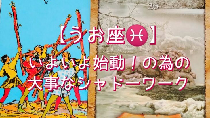 【うお座♓】〜積極的にしたい事〜いよいよ始動！の為の大事なシャドーワーク