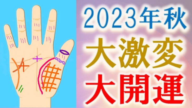 【手相 占い】2023年秋から来る時代の変化にうまく乗れる手相・危険な手相＆開運アドバイス！水森太陽が徹底解説！【2023年下半期の運勢】