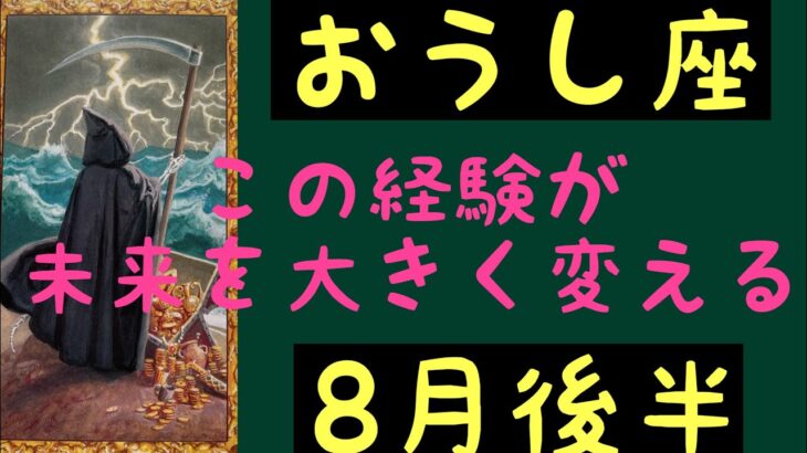 【8月後半の運勢】牡牛座　この経験が未来を大きく変える！超細密✨怖いほど当たるかも知れない😇#星座別#タロットリーディング#牡牛座