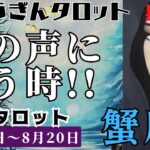 蟹座♋️2023年8月14日の週♋️心の声🍀に従う時😊大きな成功が来る🌈