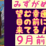 【9月前半の運勢】みずがめ座　望む幸運が目の前に来てる！超細密✨怖いほど当たるかも知れない😇#星座別#タロットリーディング#水瓶座