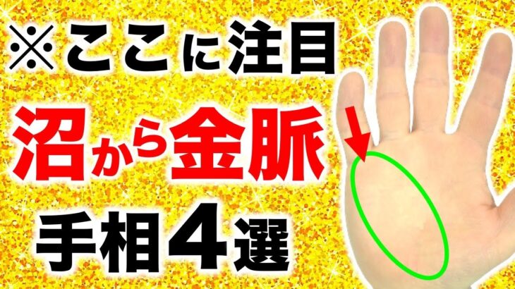 【手相】１０人中２人の大チャンス！泥沼から金脈を掘り当てる手相４選