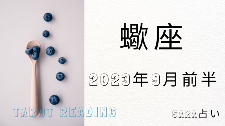 ♏蠍座♏2023年9月1日～15日までの運勢【タロット占い】