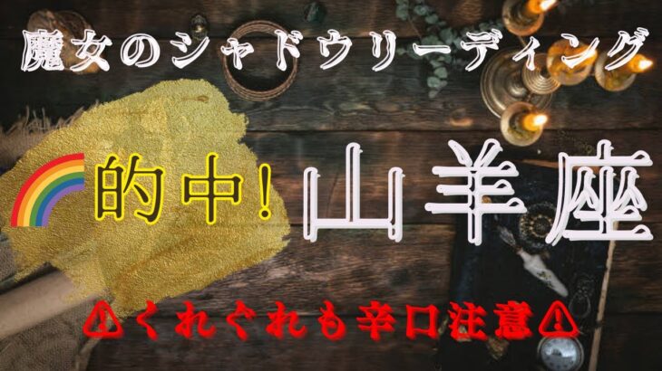 【山羊座8月〜9月】衝撃🌈‼️あなたの思っていたのは最初からずっとあっていた‼️魔女のシャドウリーディング🌘