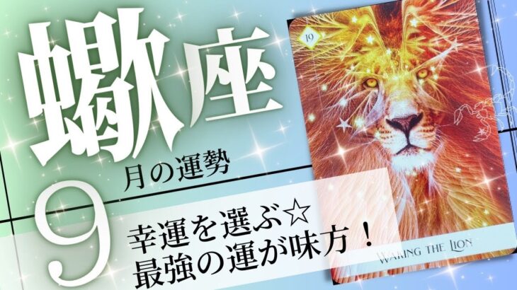 蠍座♏️2023年9月の運勢🌈幸せが形になる✨✨強運を生み出す力が覚醒する💖癒しと気付きのタロット占い🔮