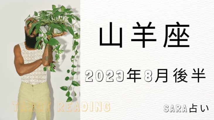 ♑山羊座♑2023年8月16日～31日までの運勢【タロット占い】