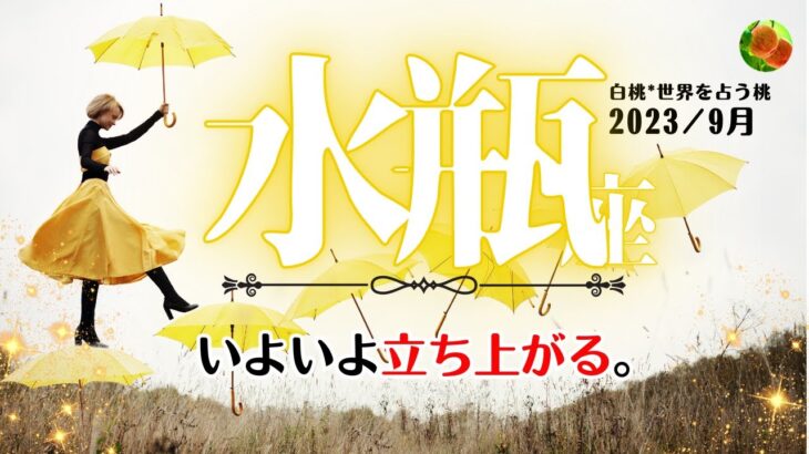 水瓶座♒2023年9月★いよいよ立ち上がる。さらに自分を磨きあげていく。