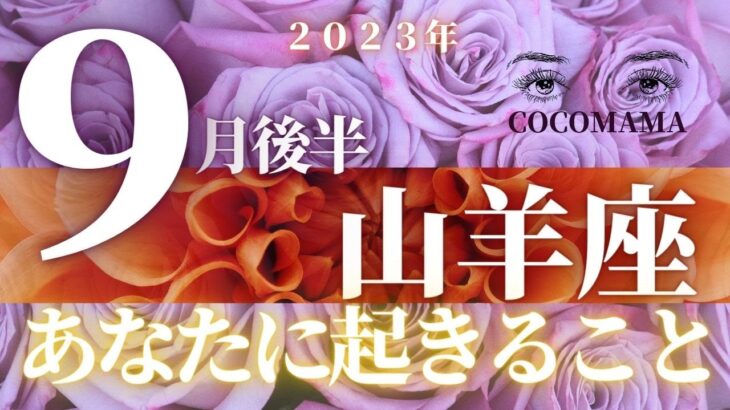 山羊座♑️ 【９月後半⭐あなたに起きること】２０２３　ココママの個人鑑定級タロット占い🔮