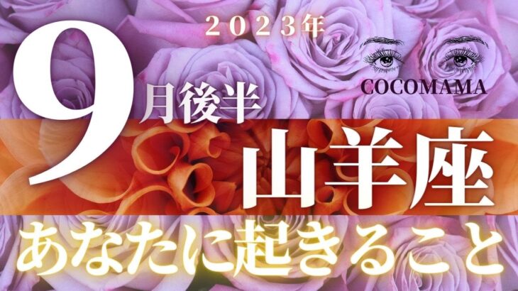 山羊座♑️ 【９月後半⭐あなたに起きること】２０２３　ココママの個人鑑定級タロット占い🔮