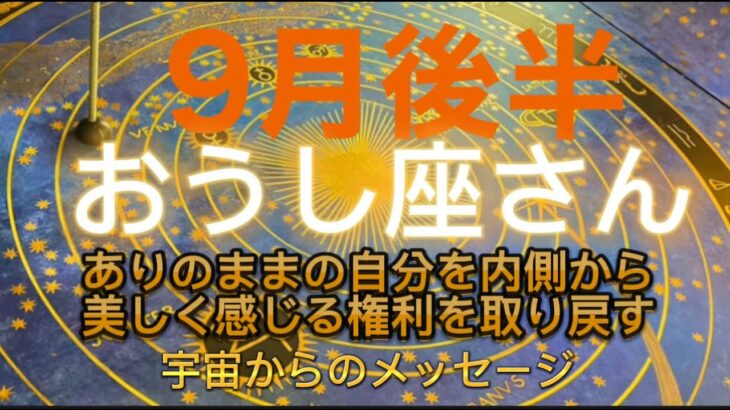 おうし座⭐️9月後半⭐️“  ありのままの自分を内側から美しく感じる権利を取り戻す〜”⭐️宇宙からのメッセージ ⭐️シリアン・スターシード・タロット⭐️Taurus ♉️