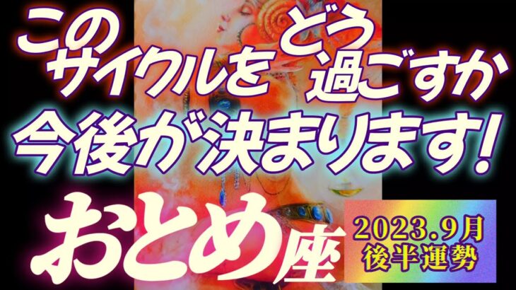 【乙女座♍9月後半運勢】このサイクルをどう過ごすか？で今後が決まります　肉体酷使を予防する、アンチエイジングや細胞の活性化を意識する　✡️キャラ別鑑定付き✡️　❨タロット占い❩