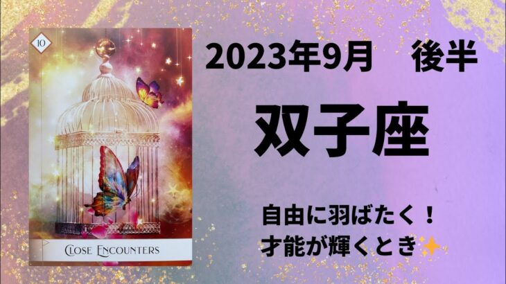 【双子座】才能を楽しく発揮✨【ふたご座2023年9月16～30日の運勢】