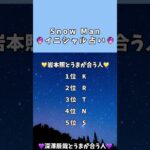 推し相性占い #血液型占い #占い #恋愛占い #SnowMan #占い